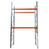 Pallet racking starter bay 5000mm high x 2700mm wide x 1100mm deep. 2 x Beam levels 2400kg UDL per beam level
