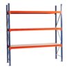 Longspan shelving 2250 x 2000 x 600 3 x Levels C/W Timber inserts Starter bay