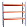 Longspan shelving 2250 x 2000 x 900 3 x Levels C/W Timber inserts and 2 x Support bars per level Starter bay